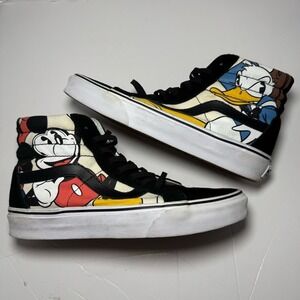VANS Disney sk8-hi Mickey Friends Sneakers Sz 6.5 Men 8 Women Black Unisex Canva